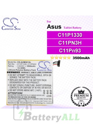CS-AUM581SL For Asus Tablet Battery Model C11P1330 / C11PN3H / C11Pn93