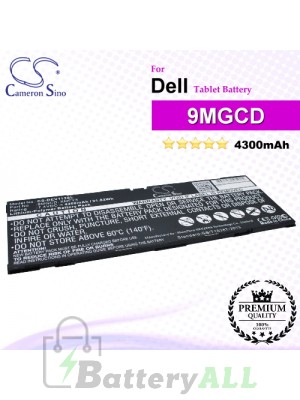 CS-DEV113SL For Dell Tablet Battery Model 9MGCD / XMFY3
