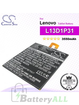 CS-LVS500SL For Lenovo Tablet Battery Model L13D1P31