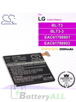 CS-BLT300SL For LG Tablet Battery Model BL-T3 / BLT3-3 / EAC61798901 / EAC61798903